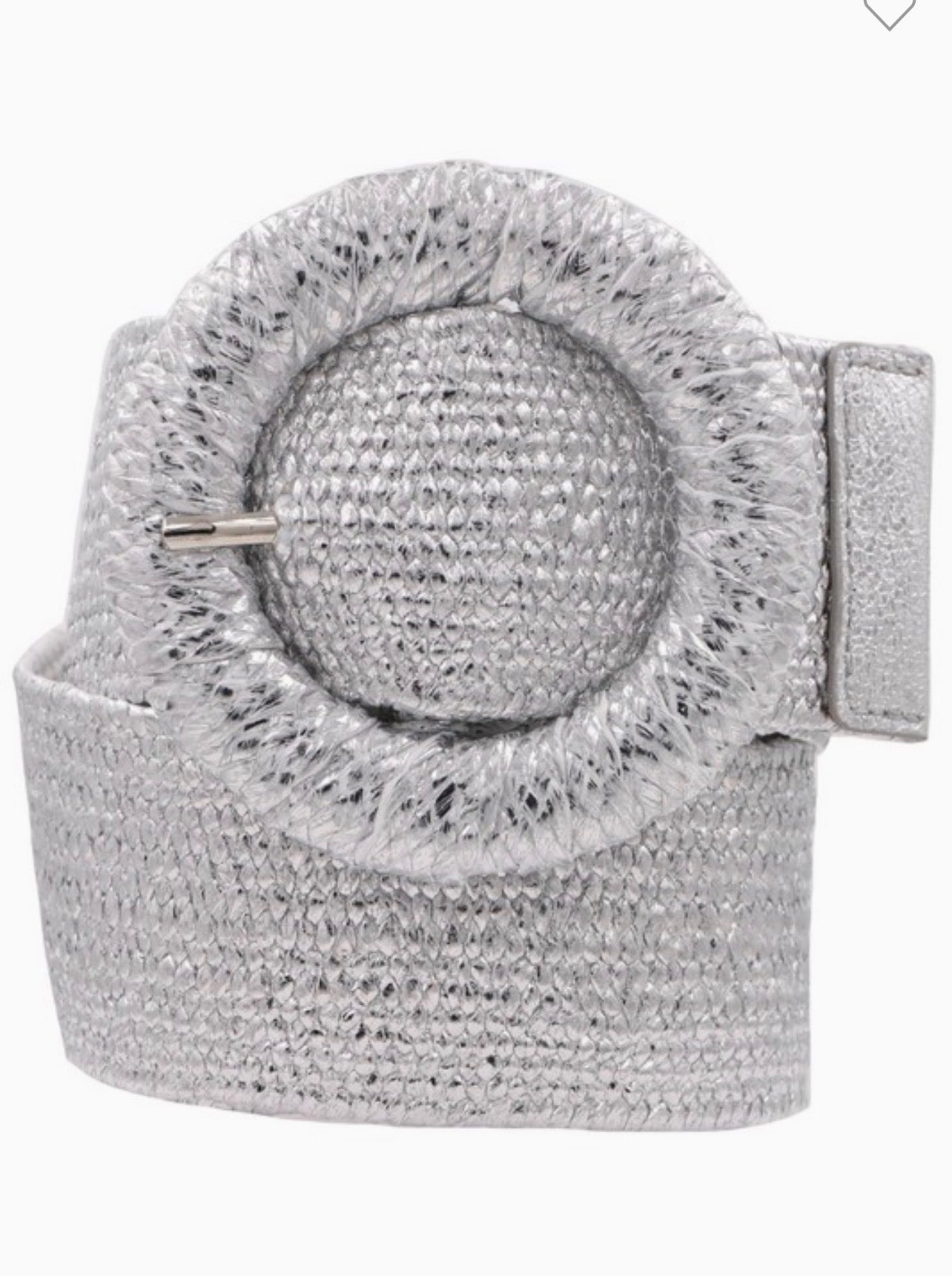 Gold or Silver Raffia Belt