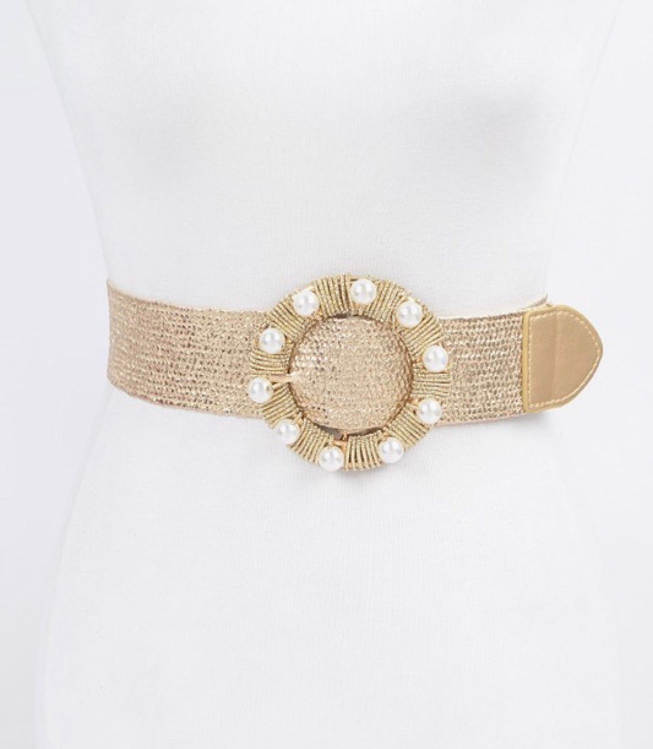 Pearls Golden Belt