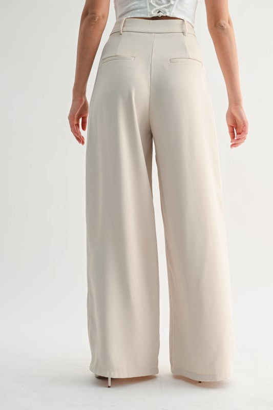 Ivory Palazzo Pants
