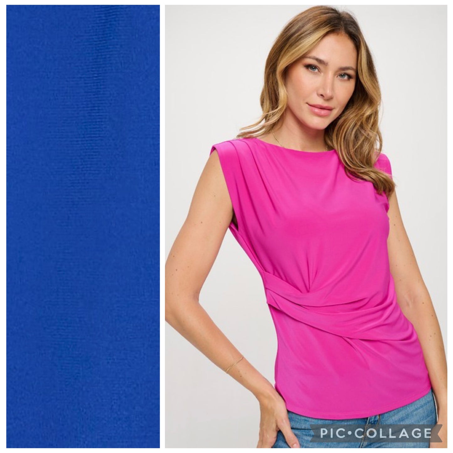 Royal Blue Lycra Top