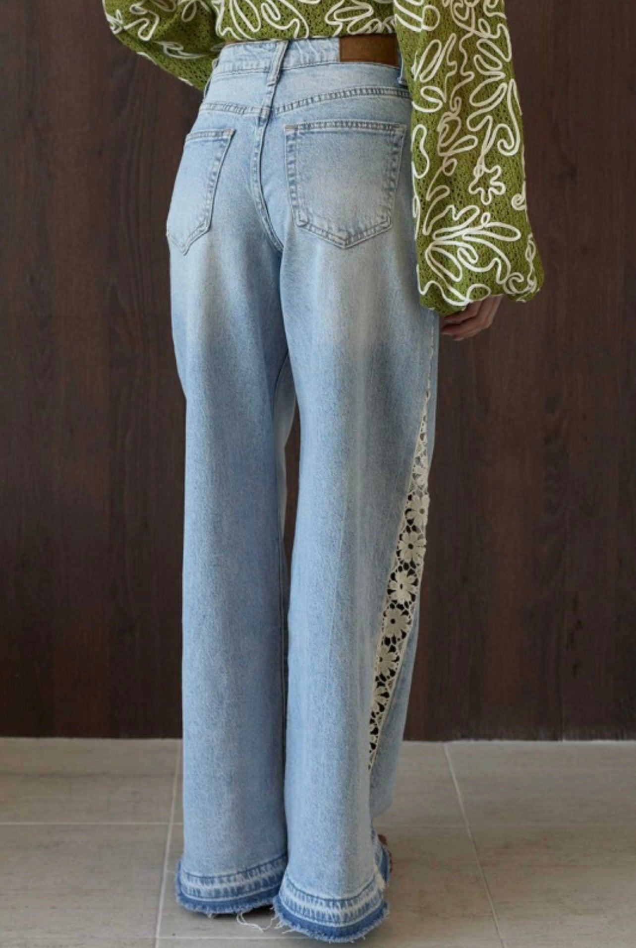 Lace Blue Jeans