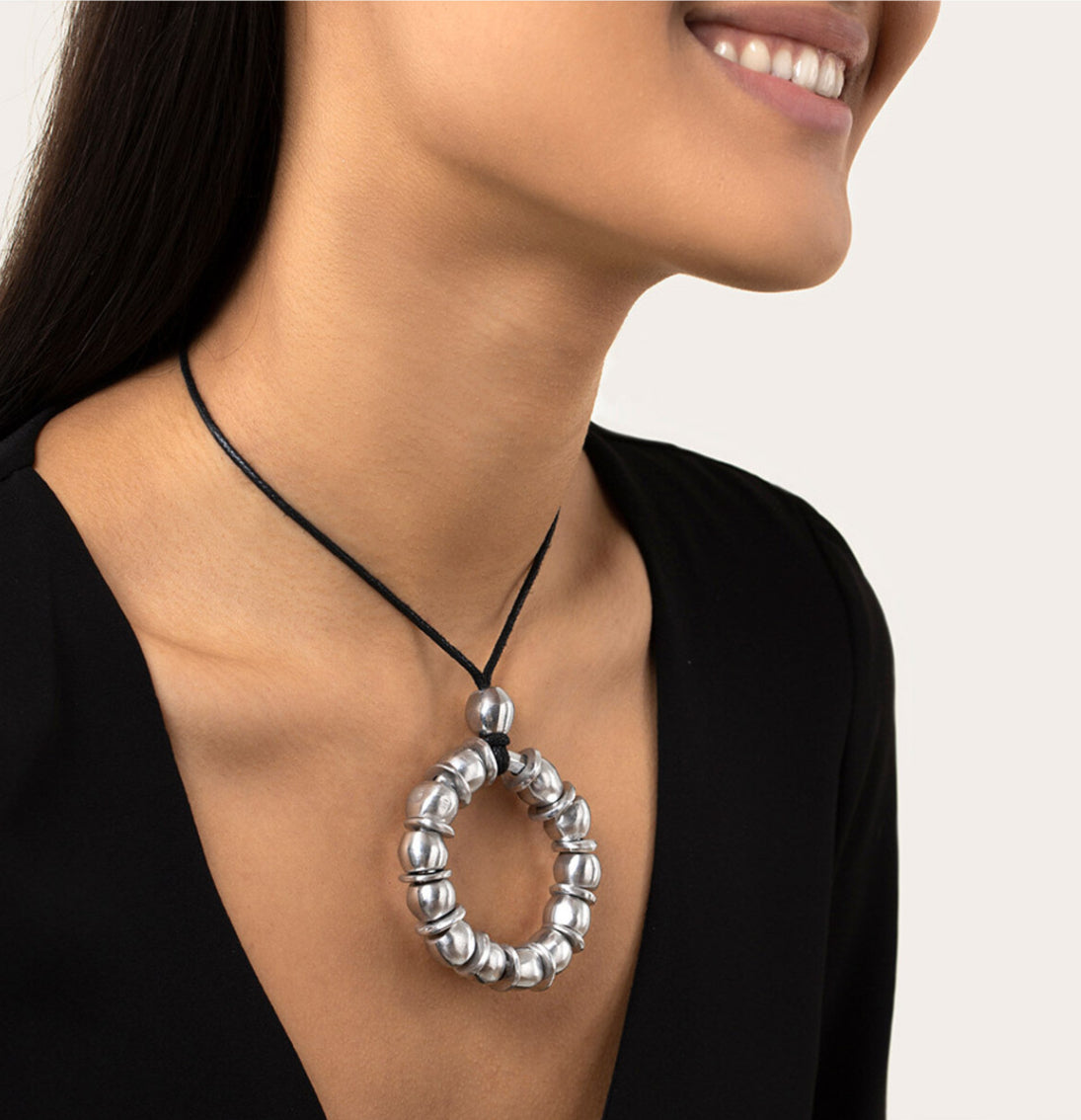 Pendentif Donut Boules Necklace