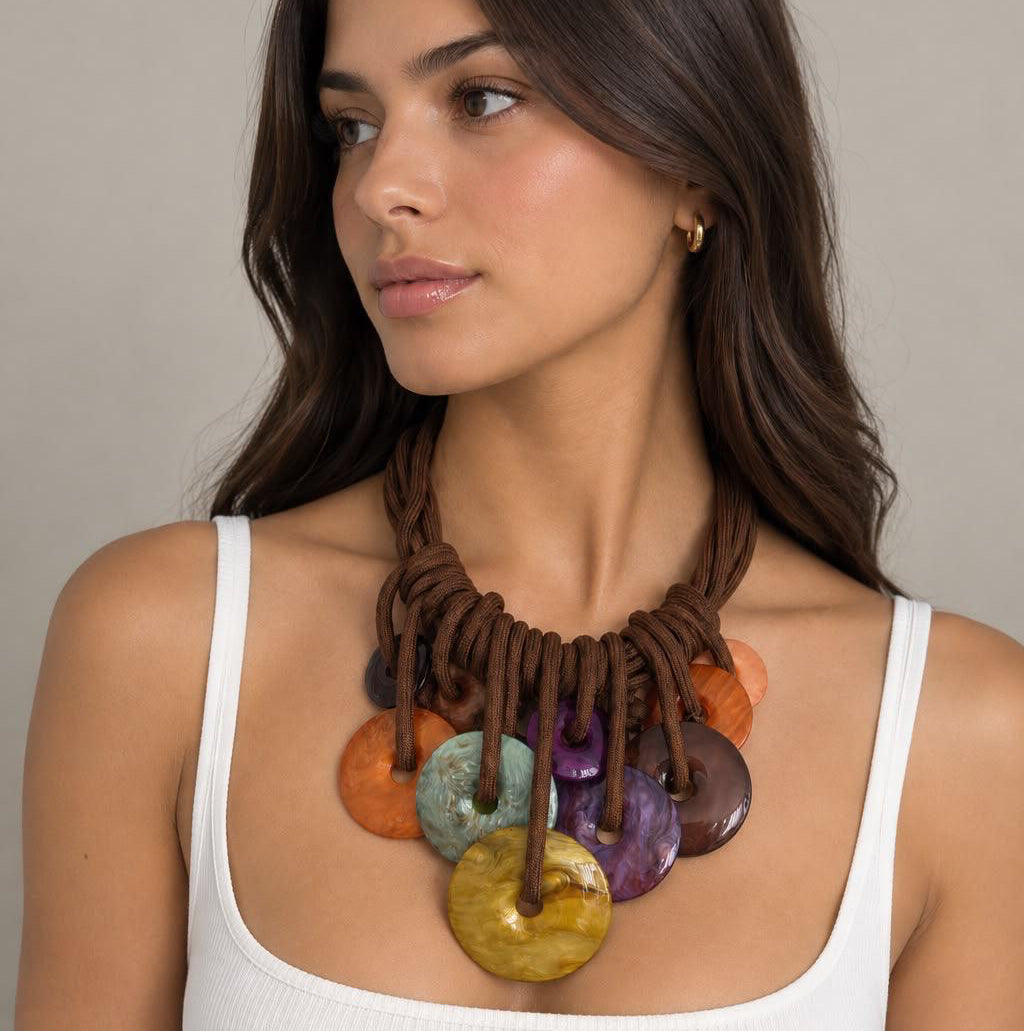 Brown Multi Necklace