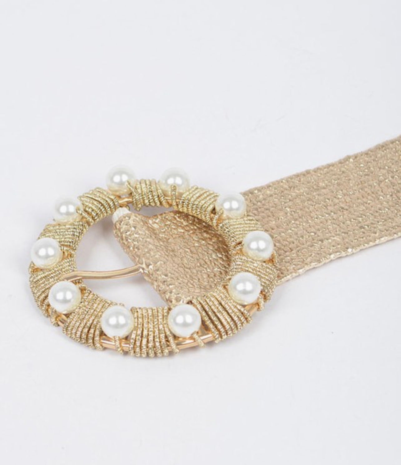 Pearls Golden Belt