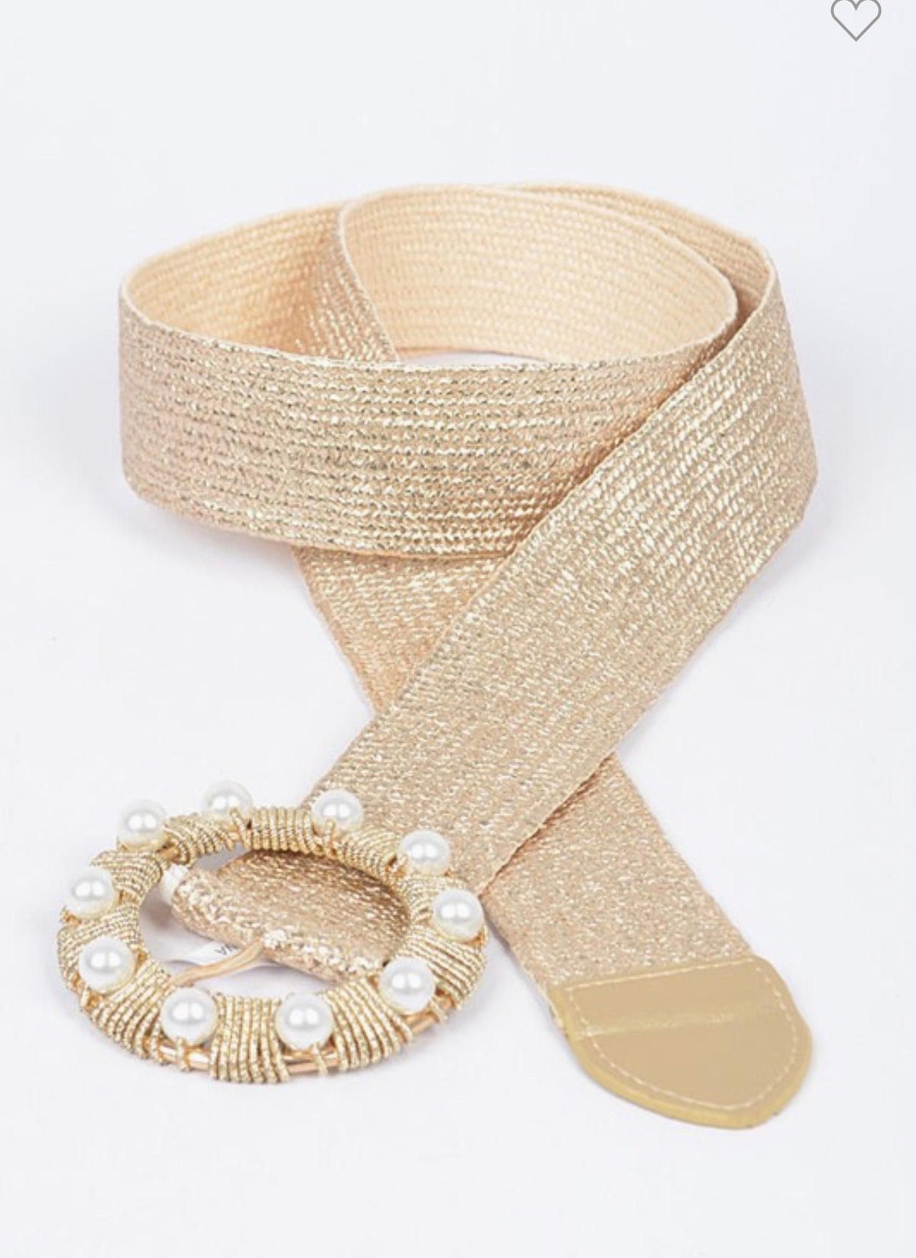 Pearls Golden Belt