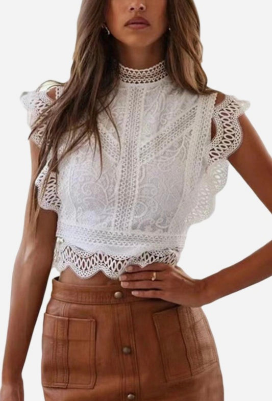 Lace short top
