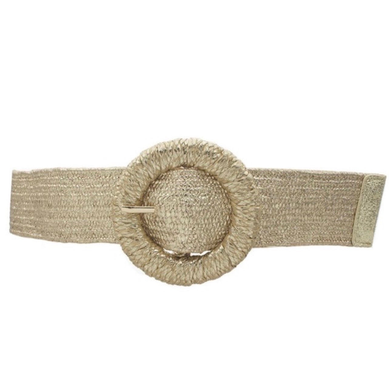 Gold or Silver Raffia Belt