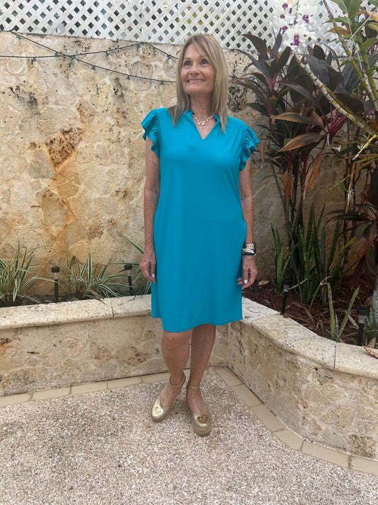 Turquoise Blue Dress