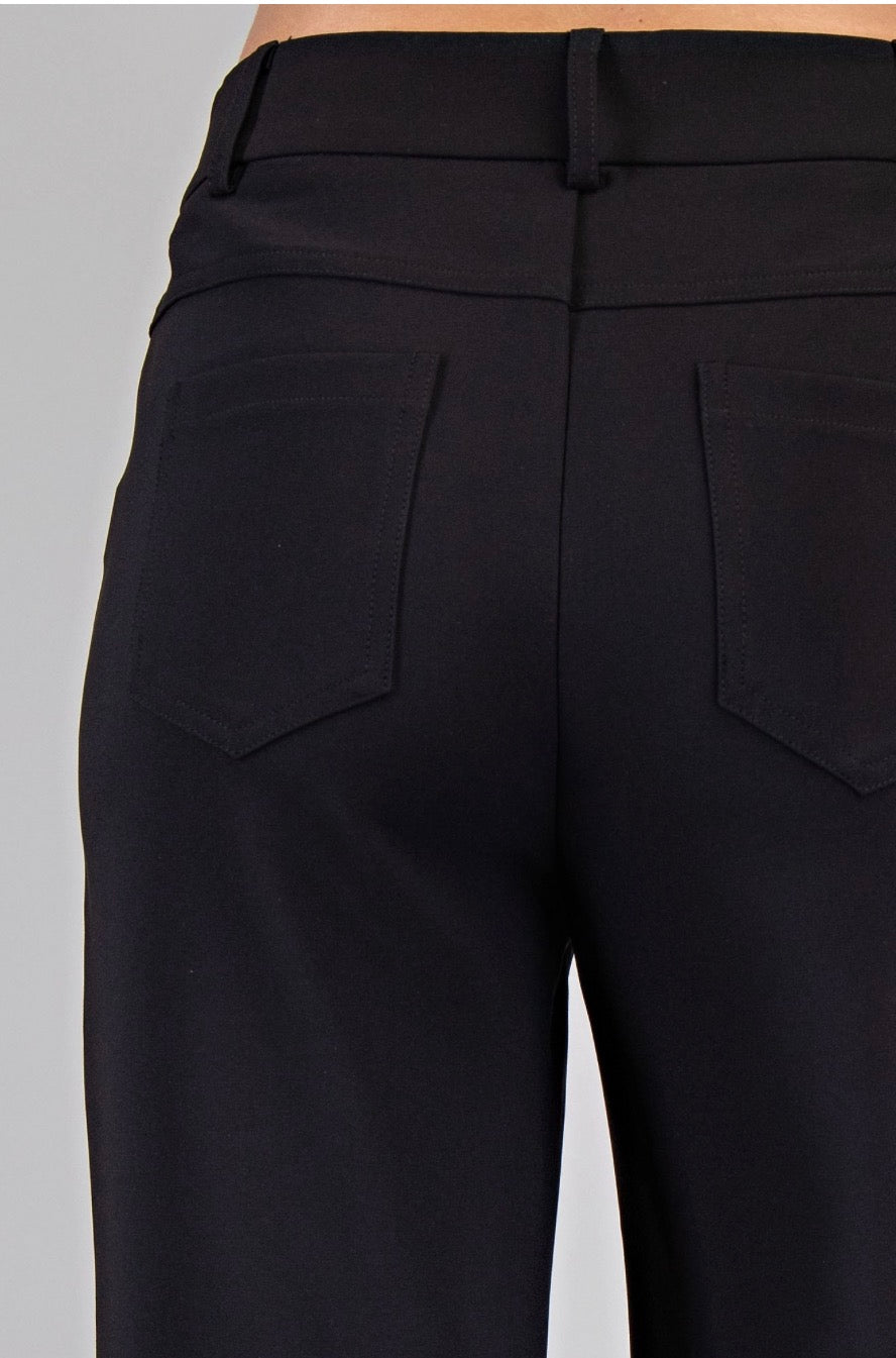 Straight Black Pants
