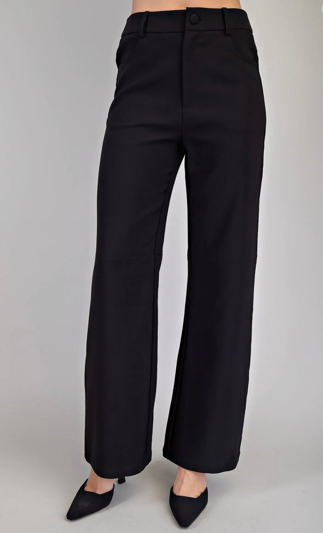 Straight Black Pants