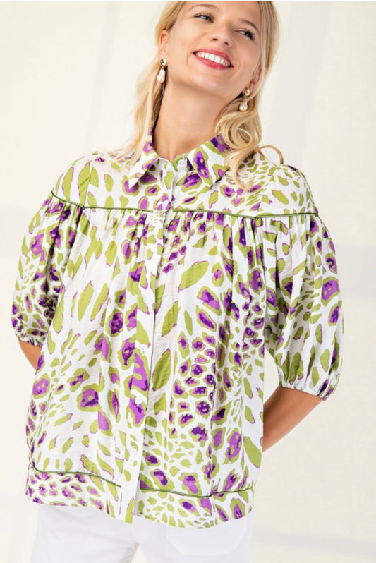 Leopard Print Top
