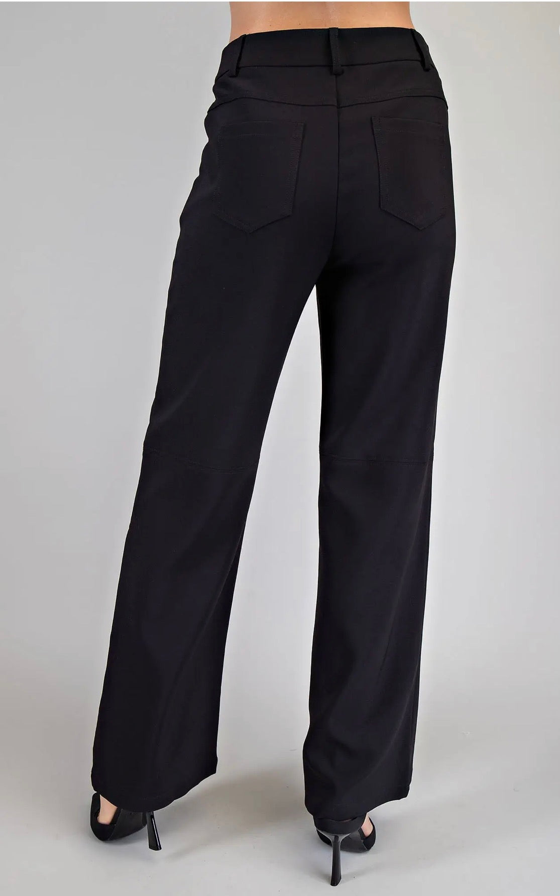 Straight Black Pants