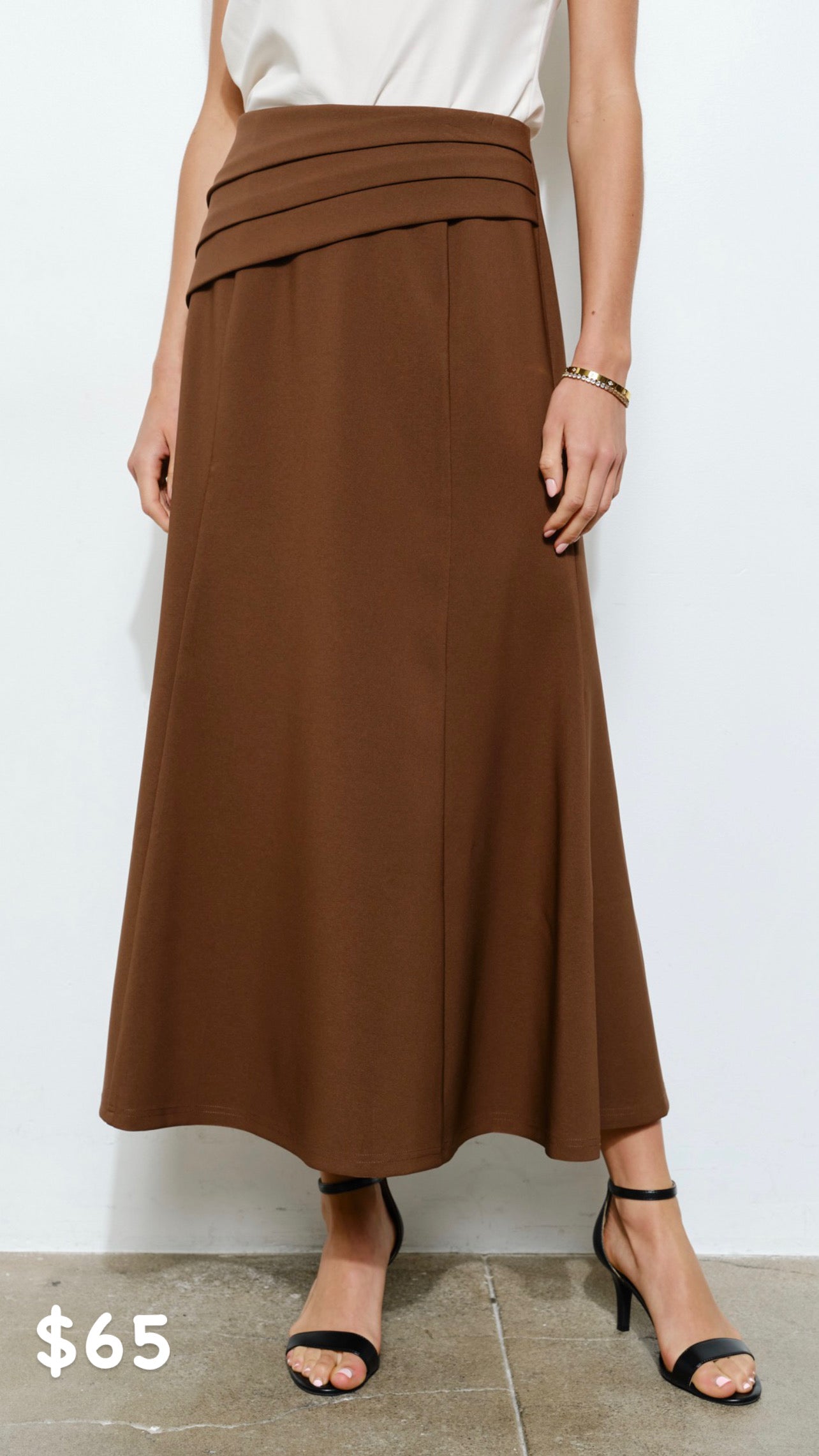 Chocolate Midi Skirt