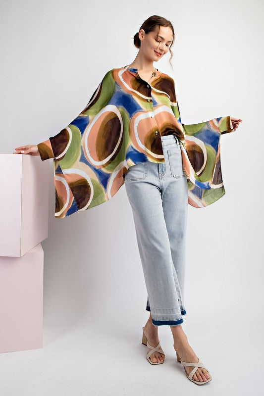 Loose Fit Button Down Shirt