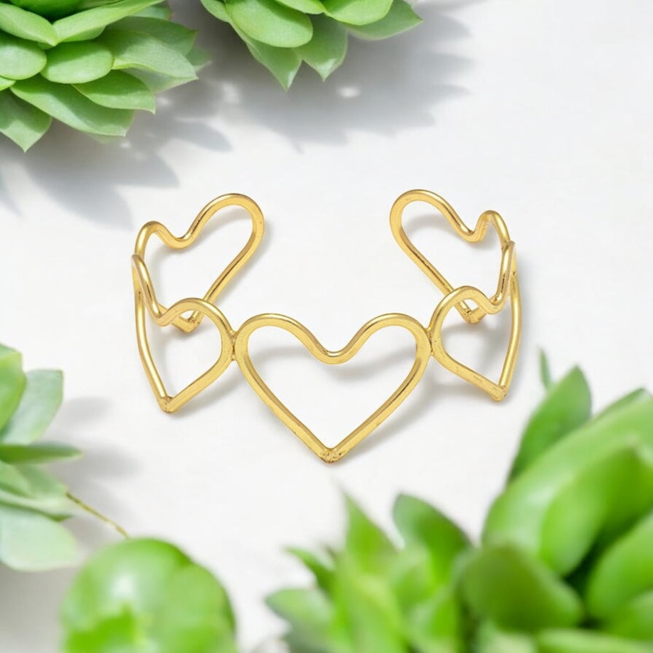 Hearts Bangle Bracelet